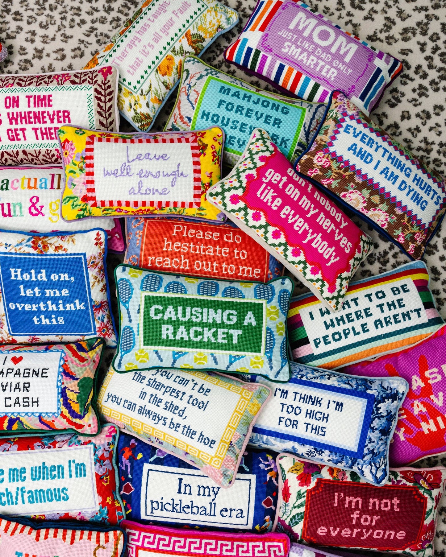 Everything Hurts | FURBISH Needlepoint Pillow