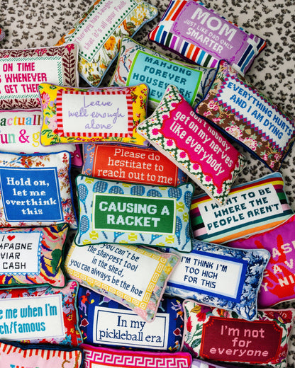 Everything Hurts | FURBISH Needlepoint Pillow