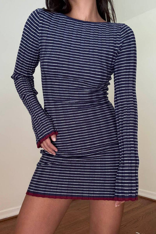 Nellie Knit Long Sleeve Mini Dress