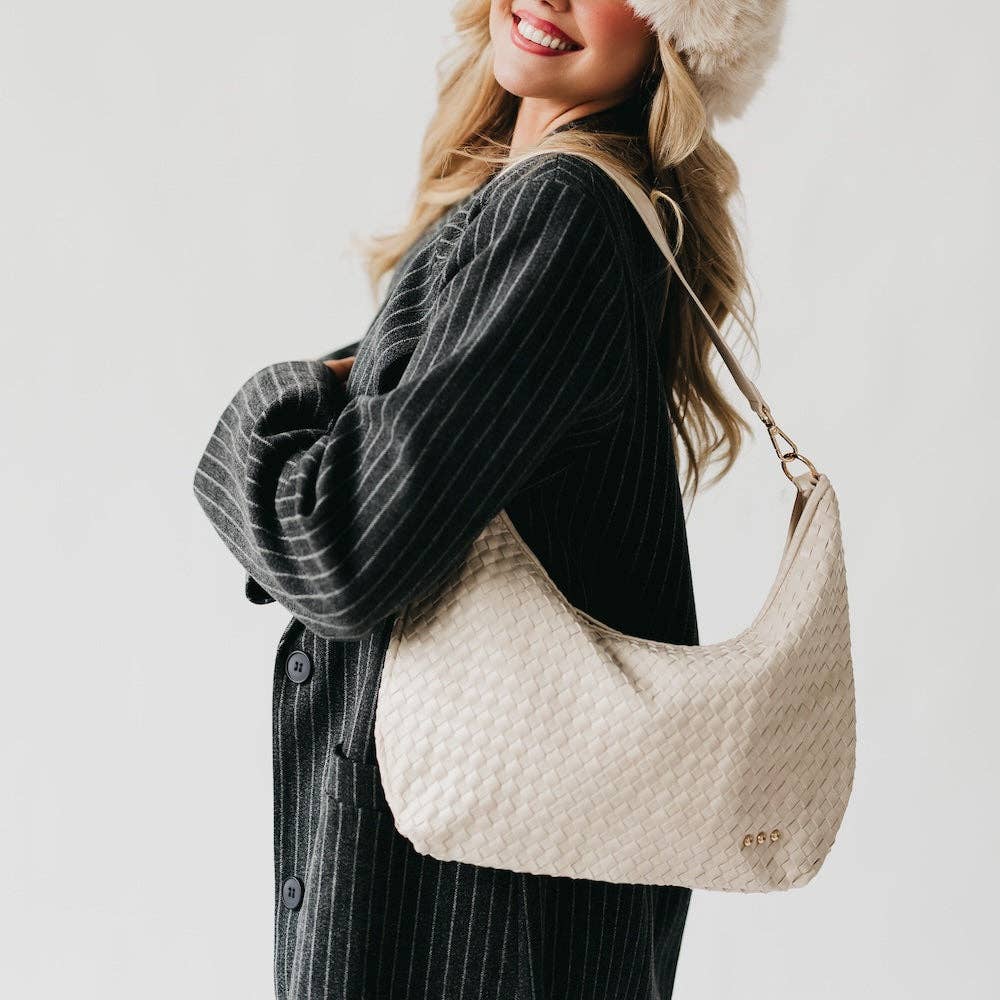Sienna Slouchy Woven Shoulder Bag | PRETTY SIMPLE
