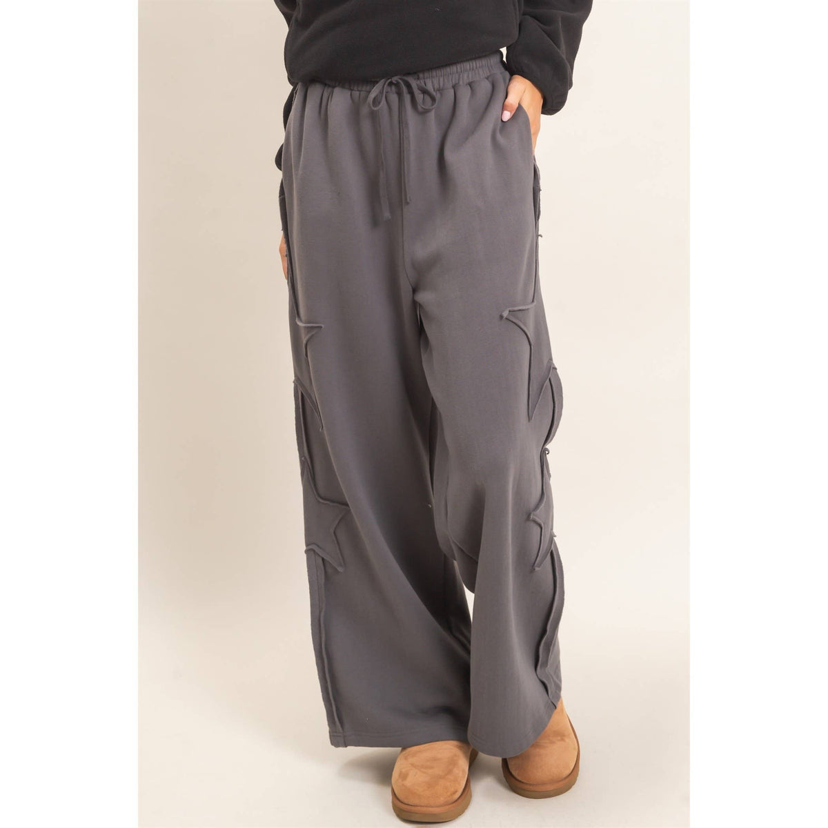 Lilly French Terry Star Patch Sweatpants