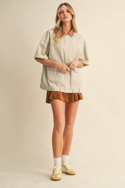 Anna Short Sleeve Chore Jacket