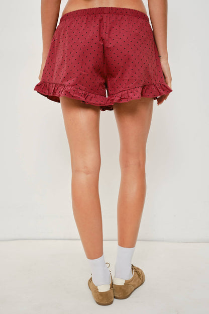 Rohan Frill Polka Dot Shorts