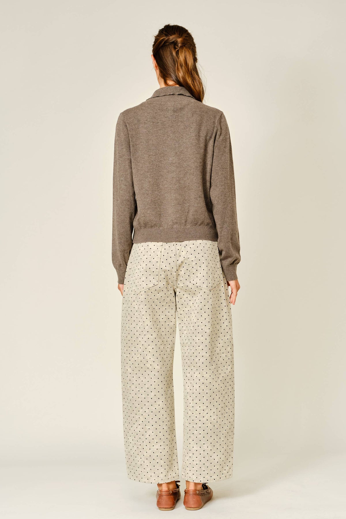 Lucy Polka Dot Barrel Pants
