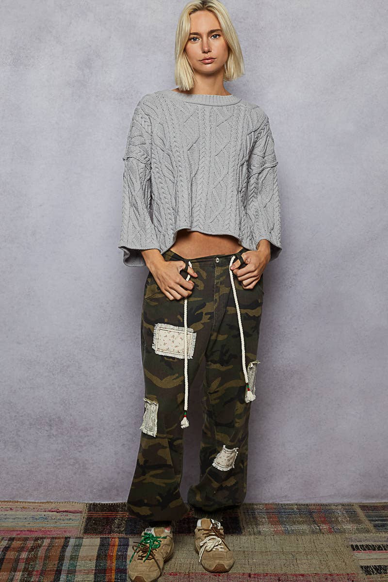 Sadie Cable Knit Short Sleeve