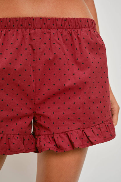 Rohan Frill Polka Dot Shorts