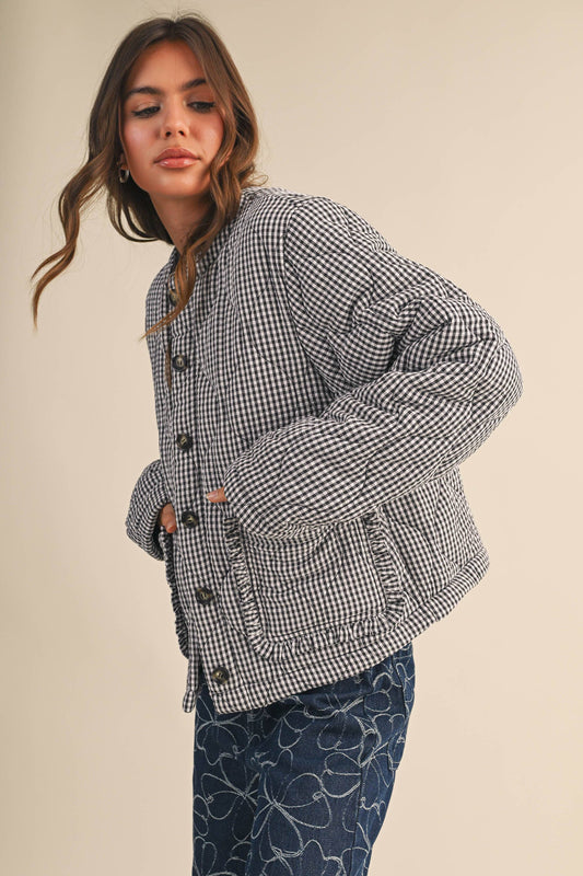 Lola Gingham Quilt Jacket