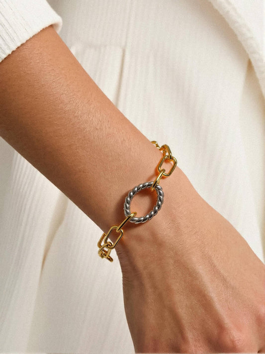 Henriette Mixed Metal Bracelet | Waterproof Jewelry