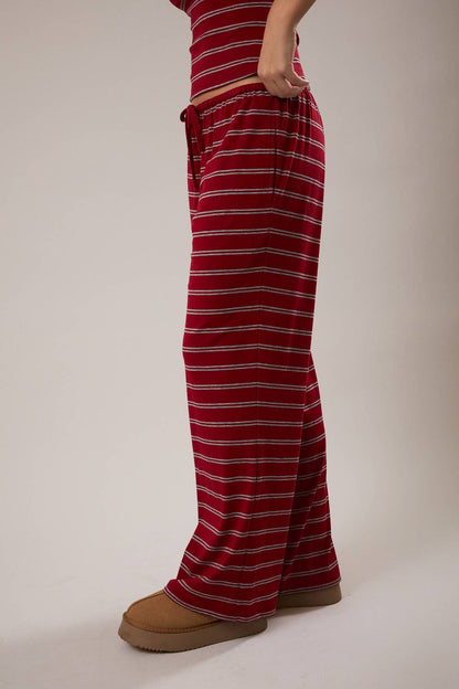 Avery Stripe Wide Leg Pant