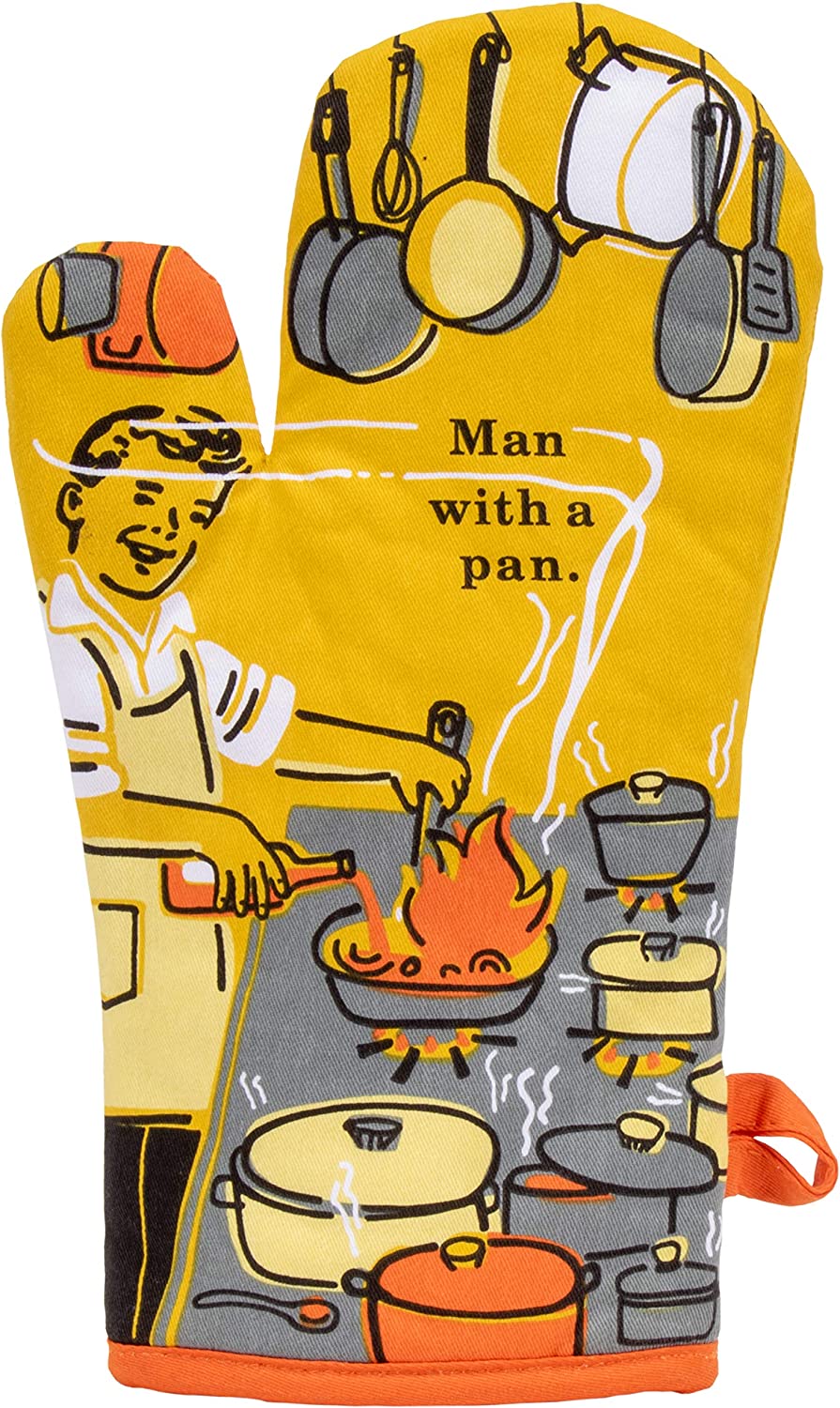 Man With A Pan Oven Mitt
