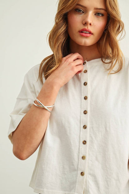 Etta Button Down Top