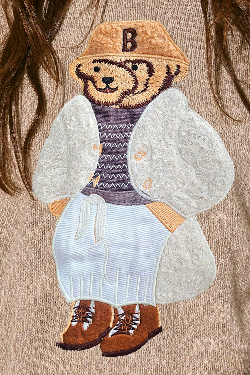 Teddy Bear Knit Sweater