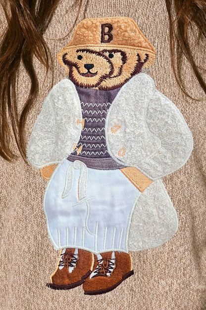 Teddy Bear Knit Sweater