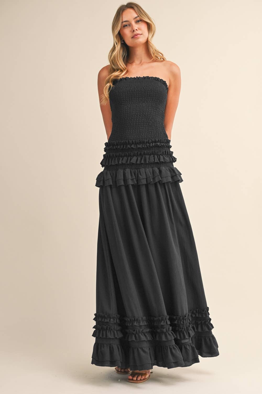 Ida Drop Waist Maxi Dress