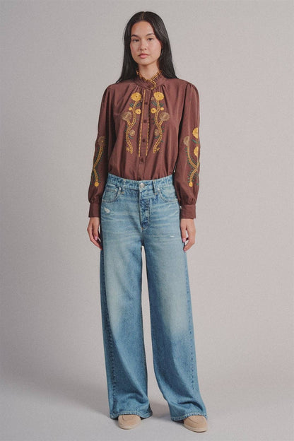 Kallie Faux Denim Sweatpants