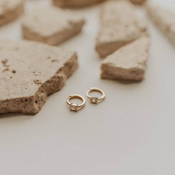 Aspen Diamond Hoops | Waterproof Jewelry