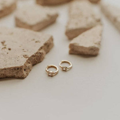 Aspen Diamond Hoops | Waterproof Jewelry