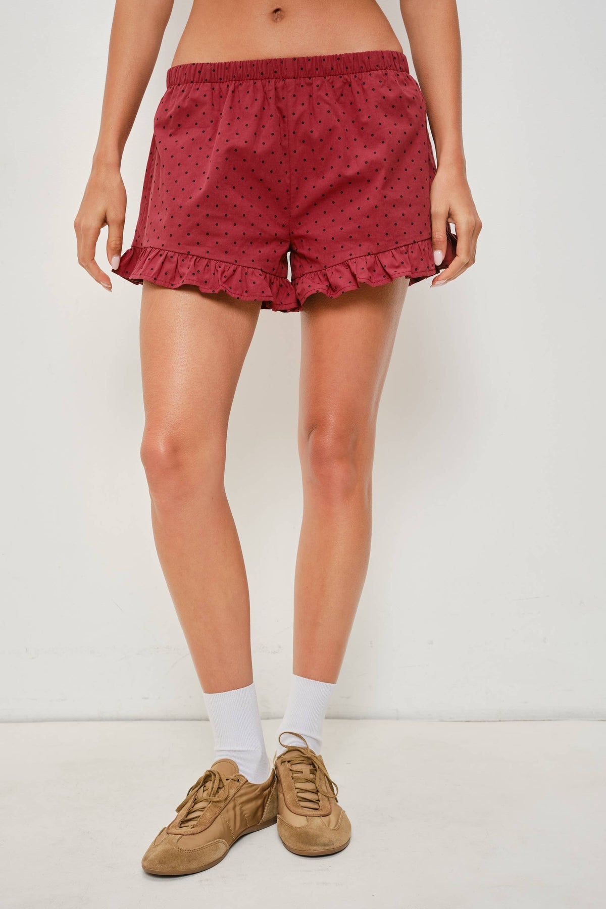 Rohan Frill Polka Dot Shorts