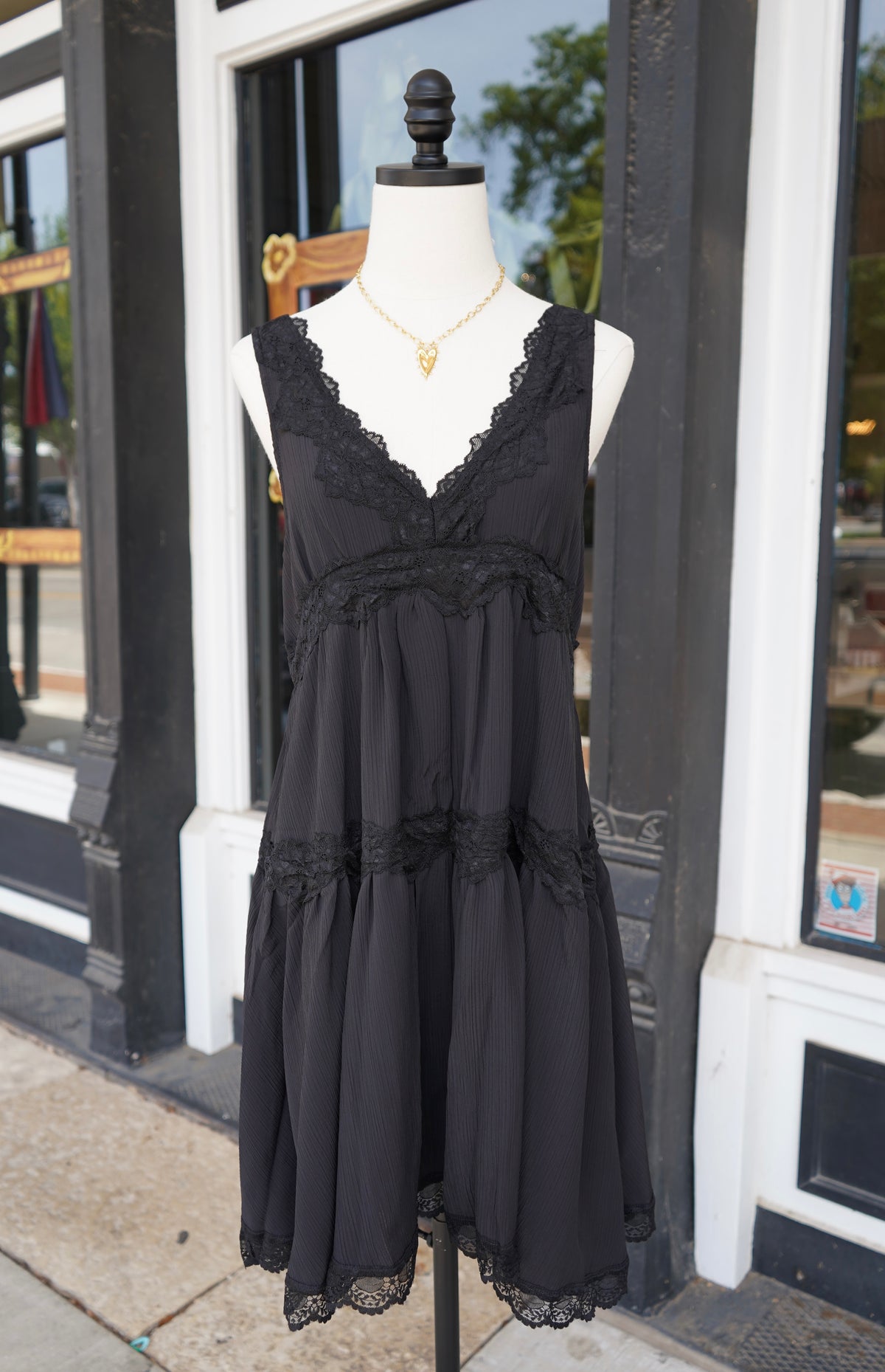 Naomi Lace Detail Mini Dress