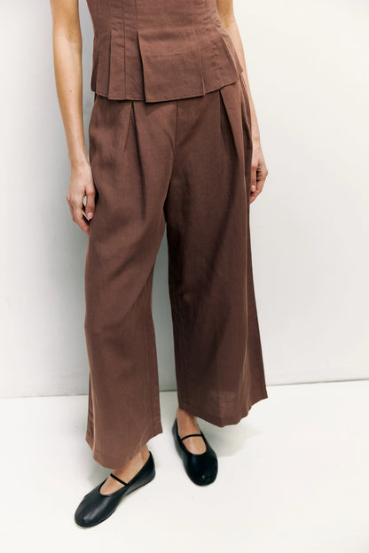 Mae Tailored Linen Pants