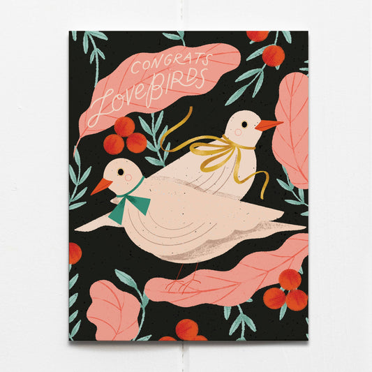 Congrats Love Birds | Wedding Card
