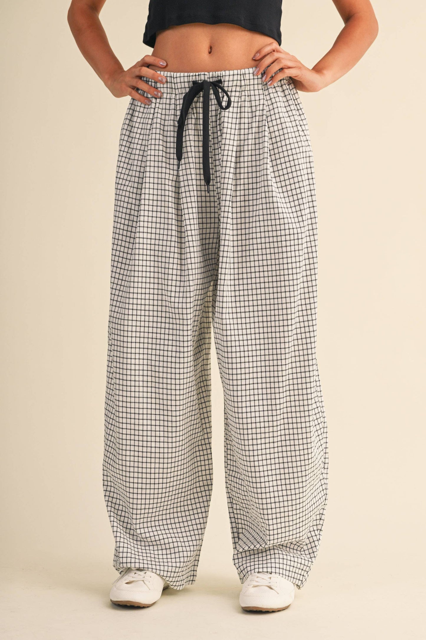Lauren Checkered Baggy Pants
