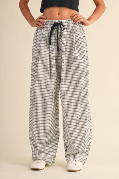 Lauren Checkered Baggy Pants