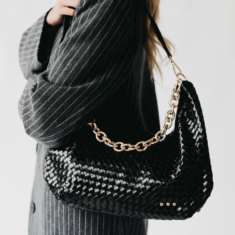 Sienna Slouchy Woven Shoulder Bag | PRETTY SIMPLE
