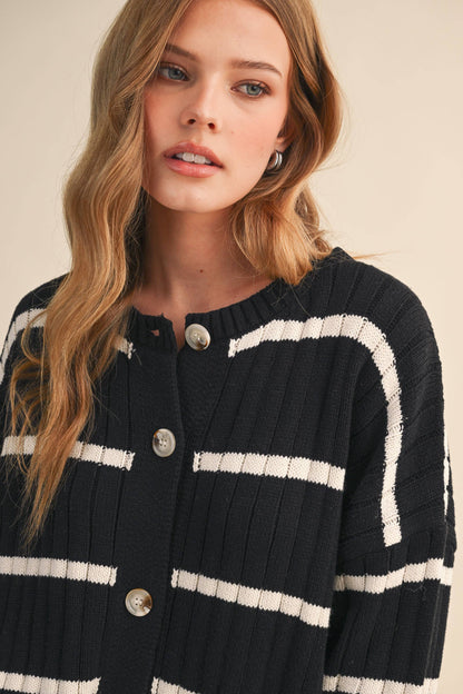 Tess Stripe Sweater and Shorts Set