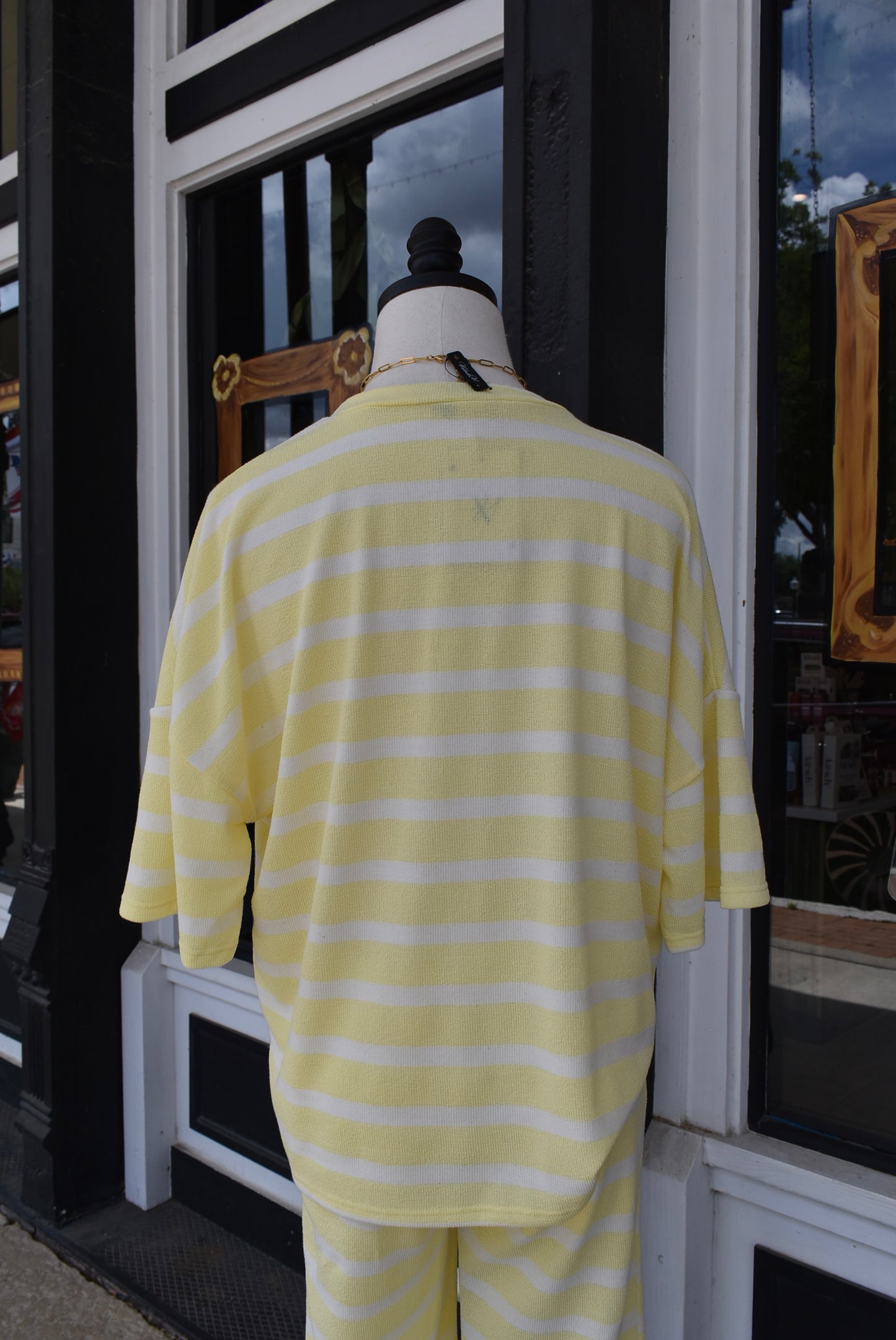 Lemon Striped Top