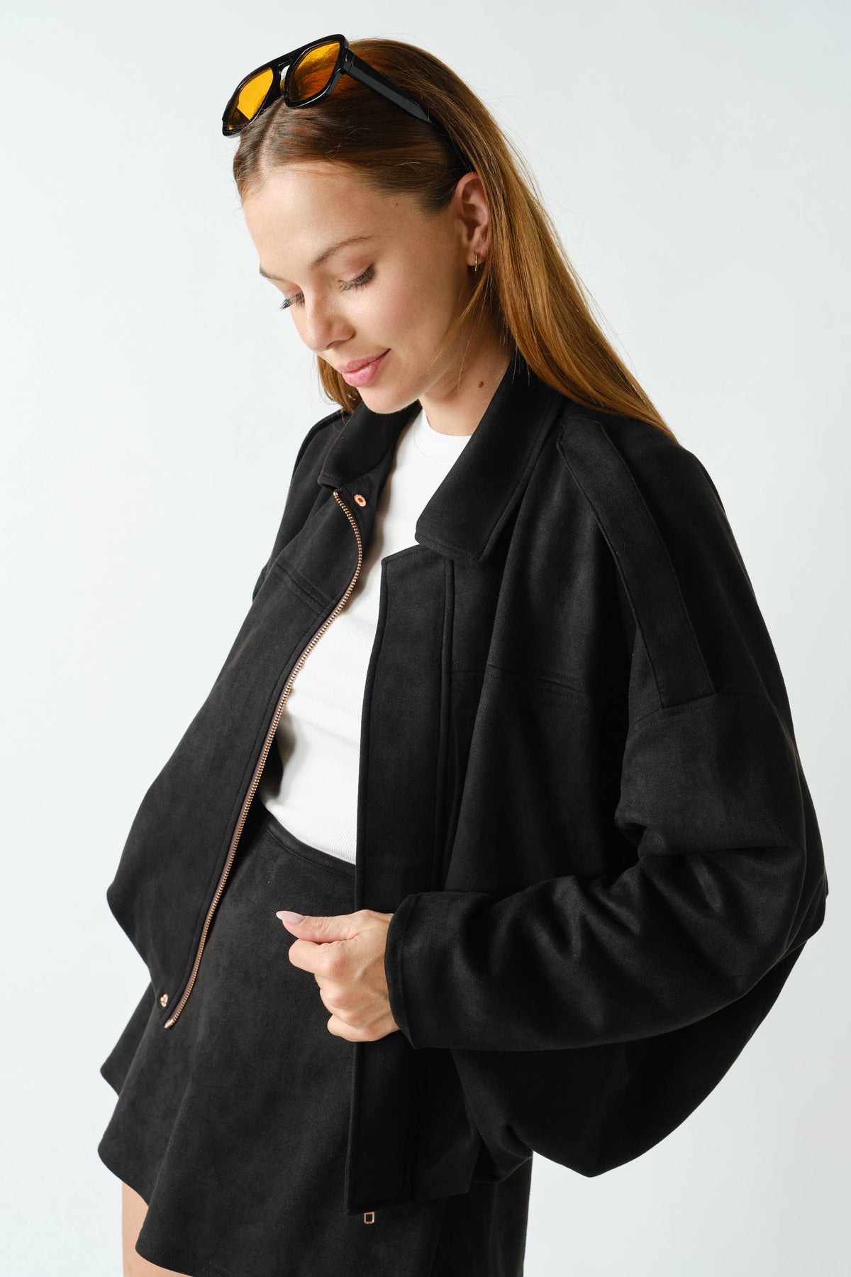 Devin Mojave Suede Finish Zip-Front Jacket