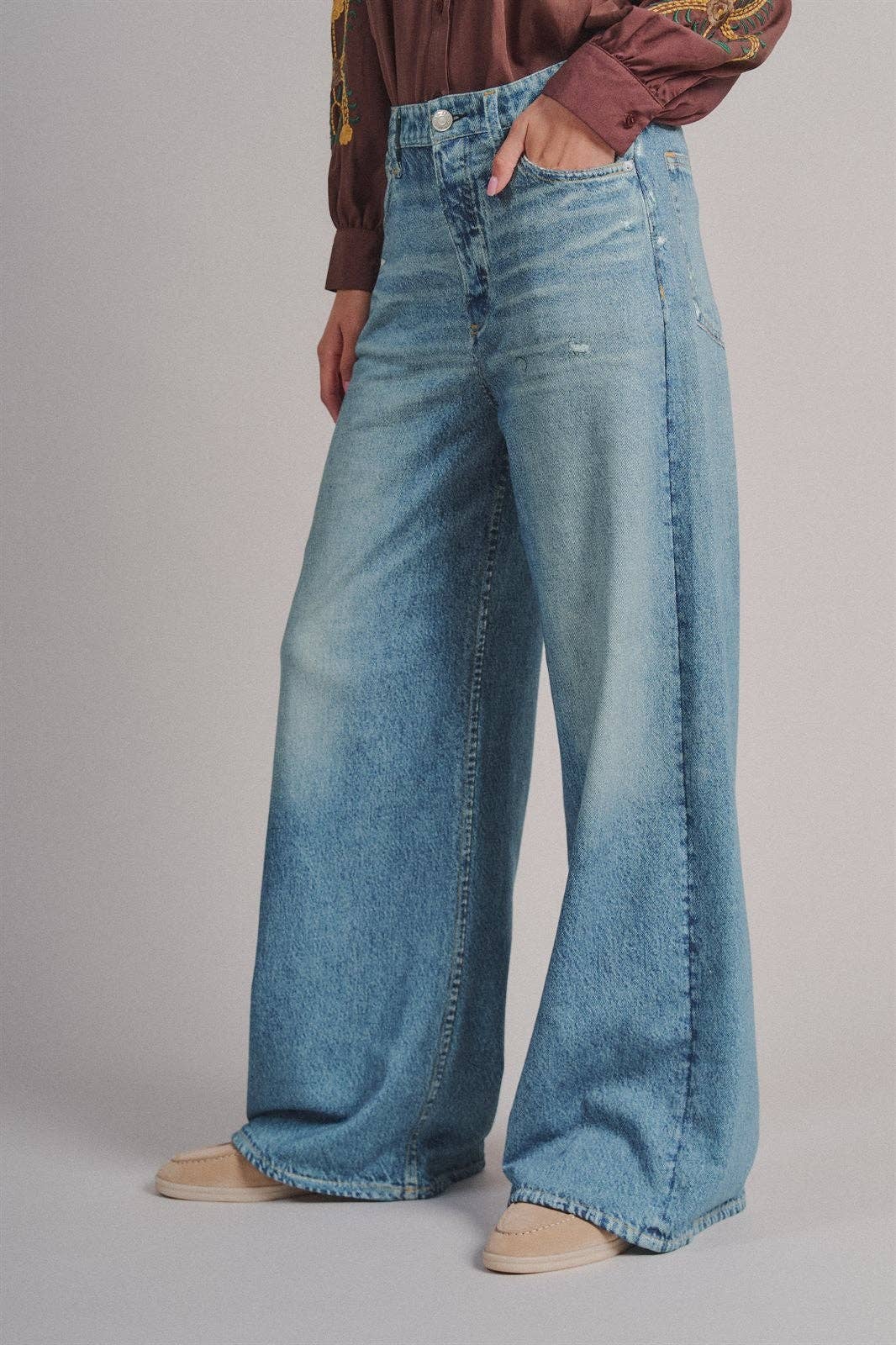 Kallie Faux Denim Sweatpants