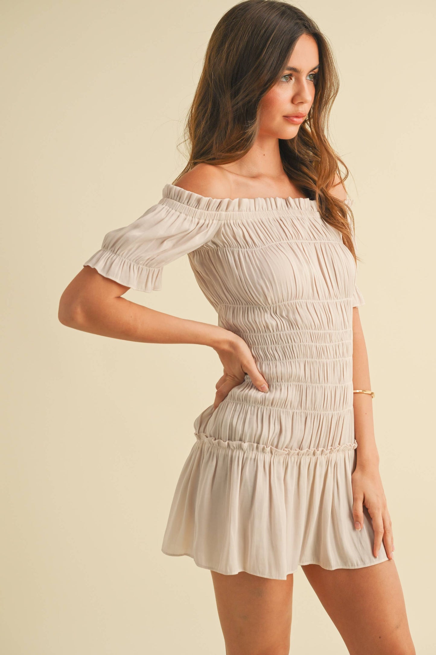 Ida Smocked Mini Dress