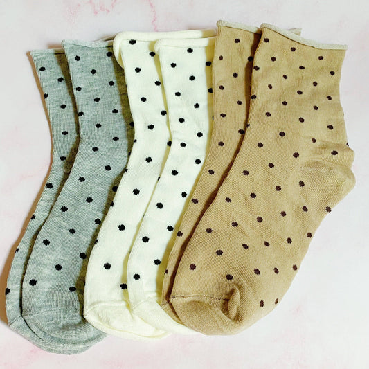 Precious Polka Dot Socks | Set of 3