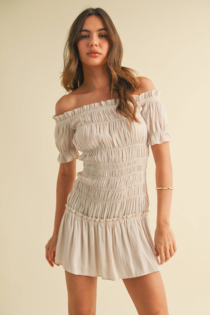 Ida Smocked Mini Dress