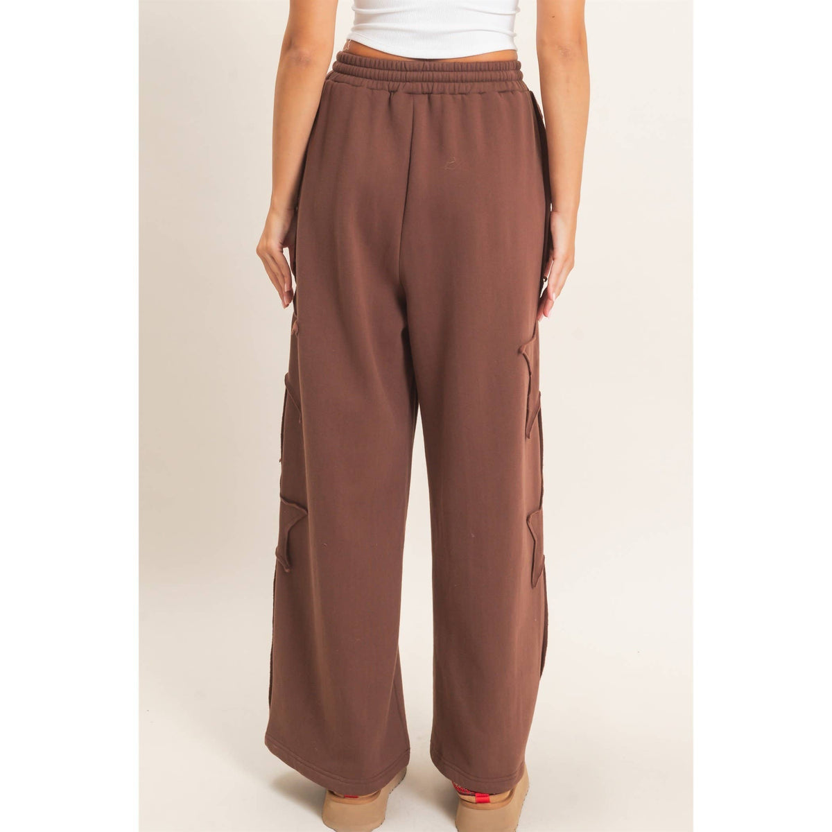 Lilly French Terry Star Patch Sweatpants