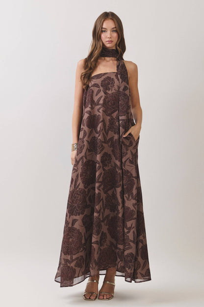 Diana Scarf Maxi Dress