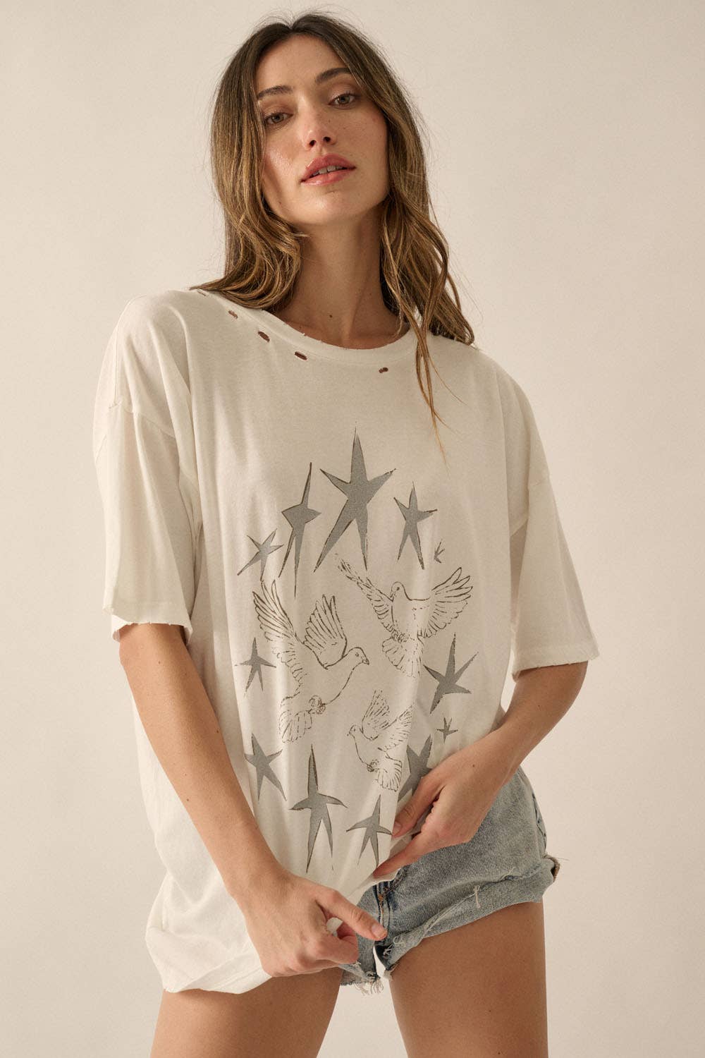 Stars And Doves Graphic Tee