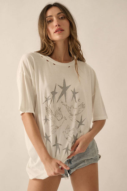 Stars And Doves Graphic Tee