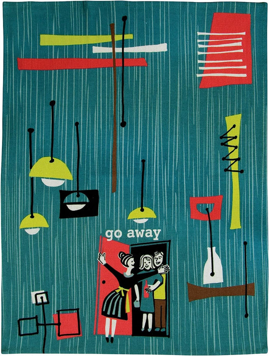 Go Away Dish Towel