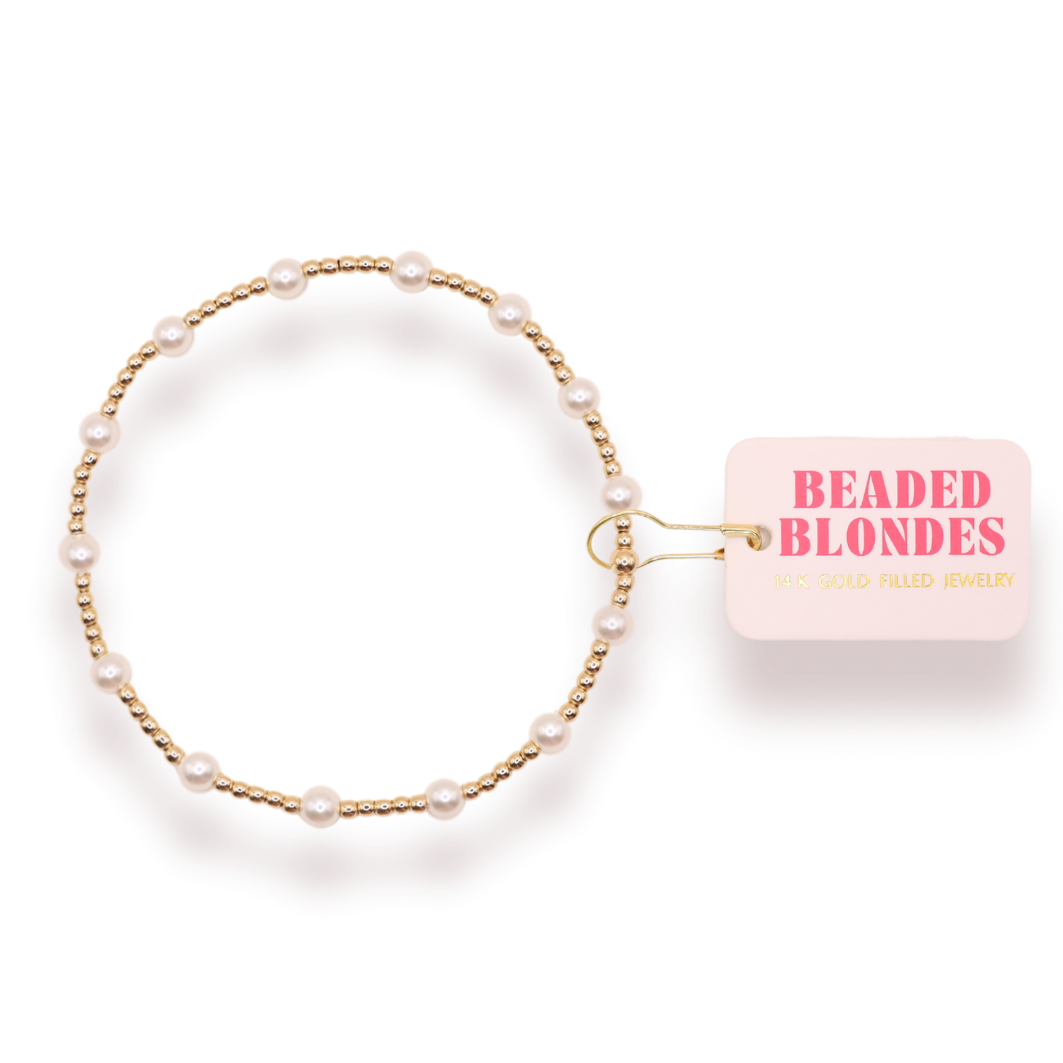 June Pearl Bracelet | BEADED BLONDES