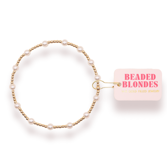 June Pearl Bracelet | BEADED BLONDES
