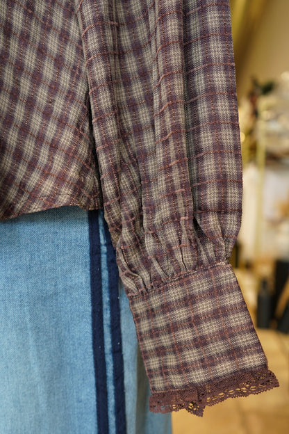 Alexis Plaid Blouse