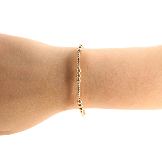 ILY Bracelet in Gold | BEADED BLONDES