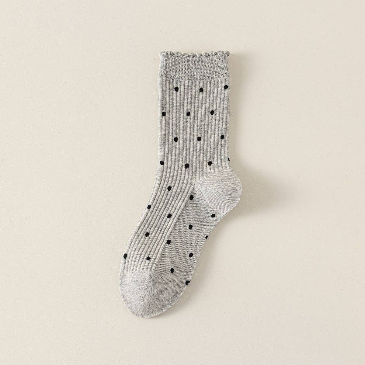 Polka Dot Crew Socks
