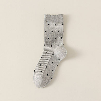 Polka Dot Crew Socks