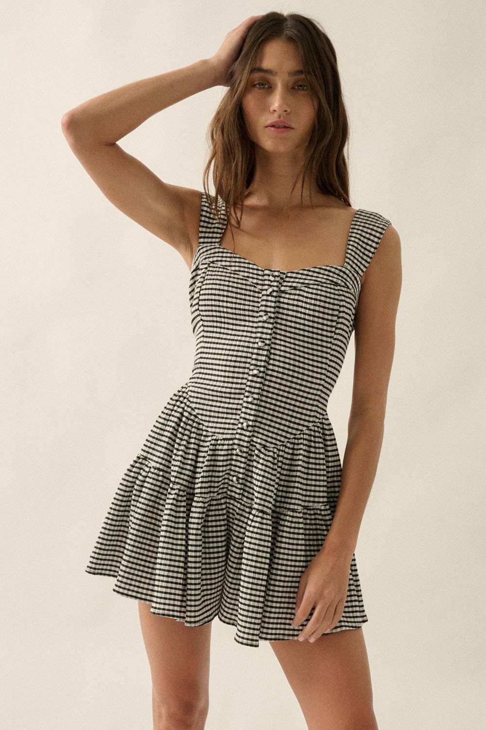 Holly Gingham Romper