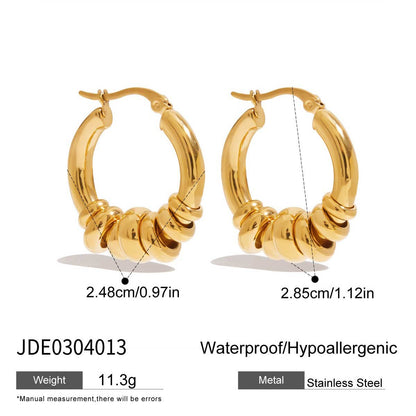 Trina Chunky Hoops | Waterproof Jewelry