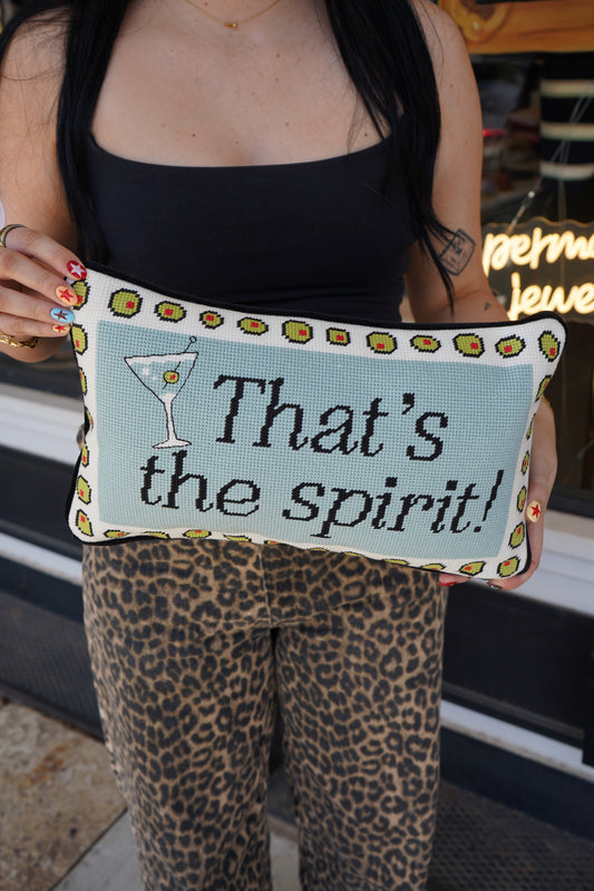 That's The Spirit | FURBISH Needlepoint Pillow