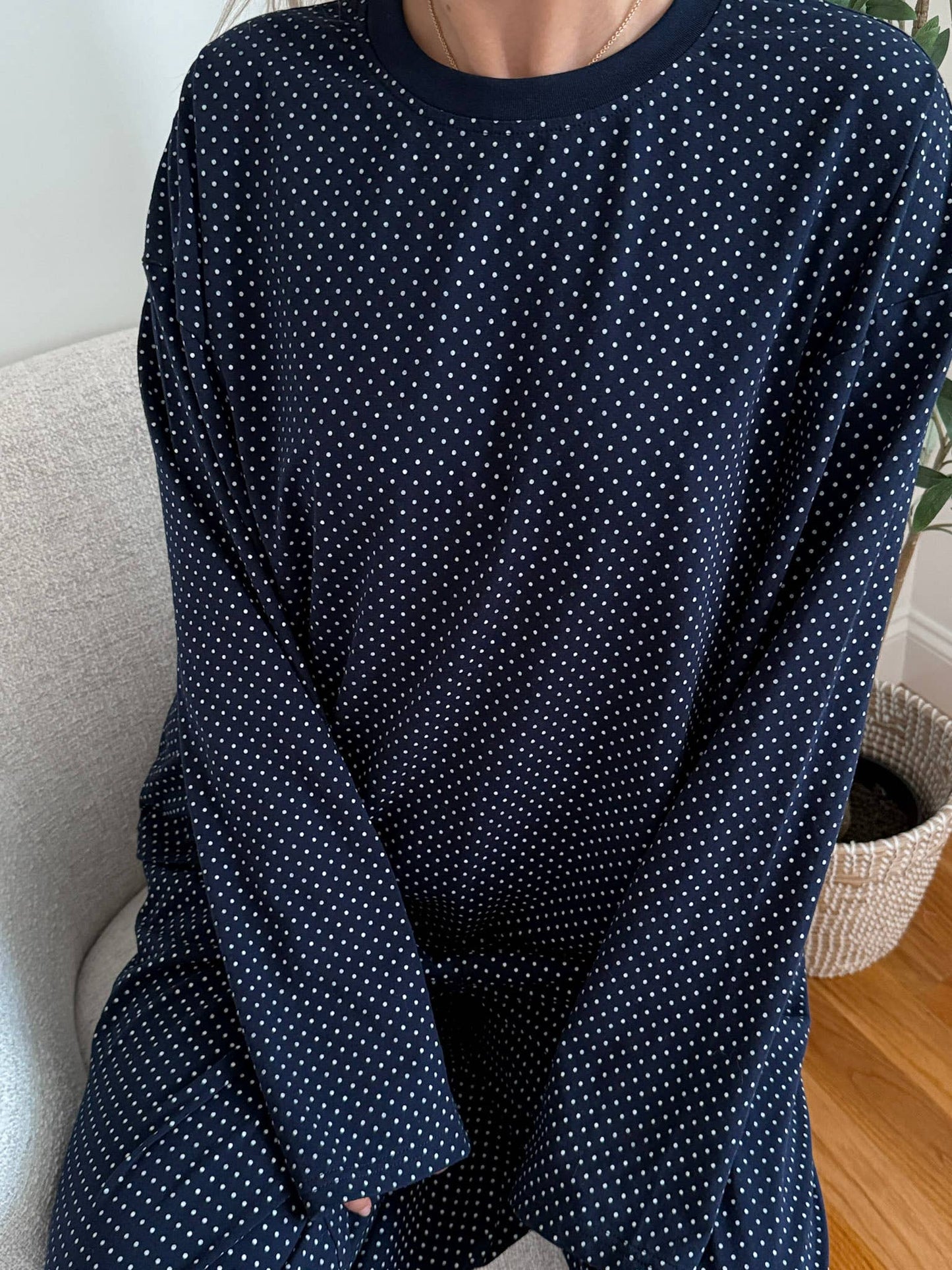 Penny Long Sleeve Polka Dot Top